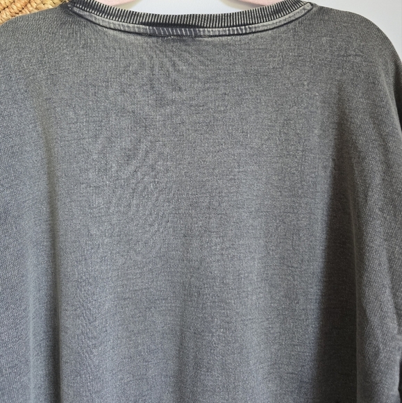 Anthropologie, New Pilcro Embellished Beaded Graphic Gray Sweatshirt SZ Large - Picture 9 of 16